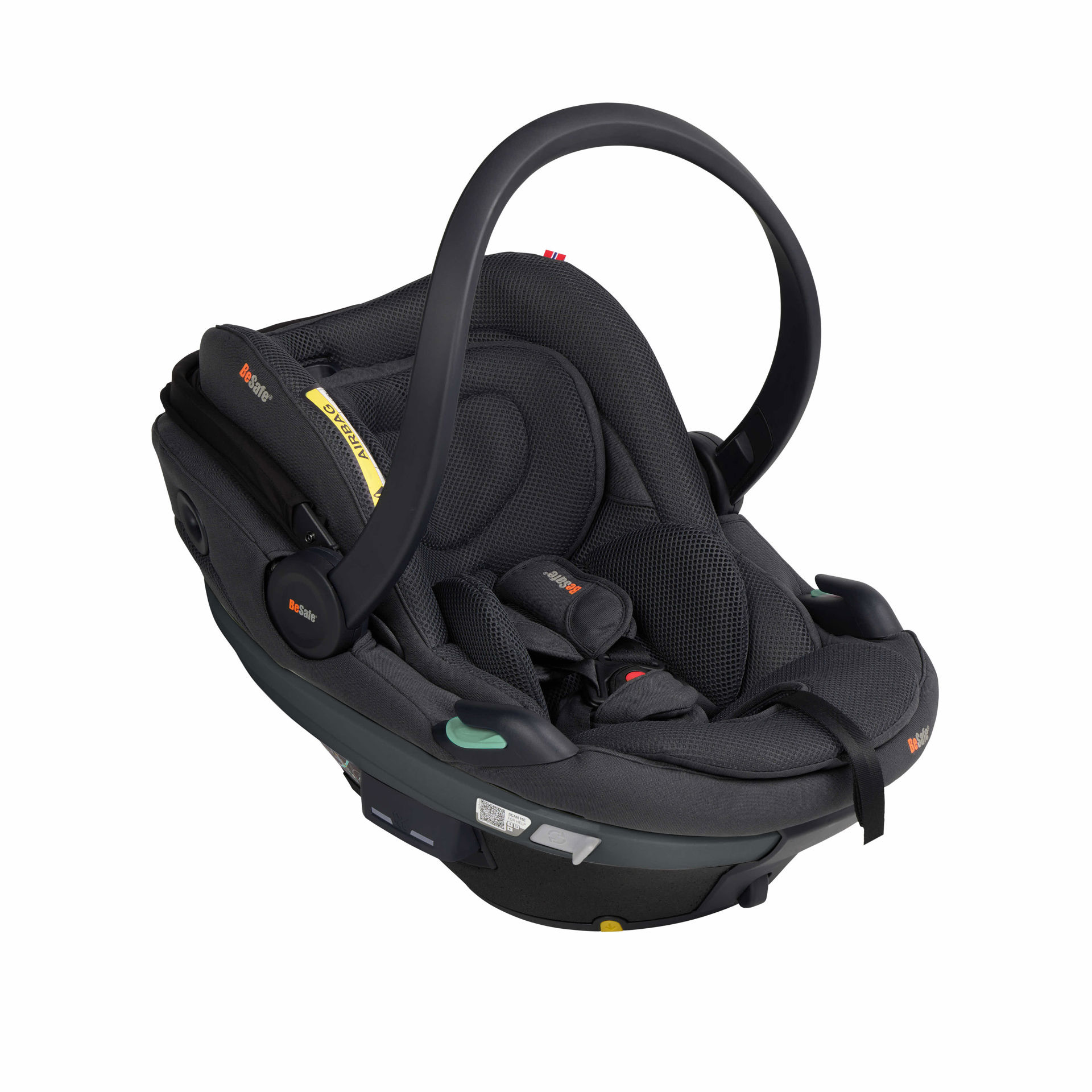 BeSafe Beyond Go Babyschale (40 - 87cm / 0 - 13 Kilo) Anthracite Mesh