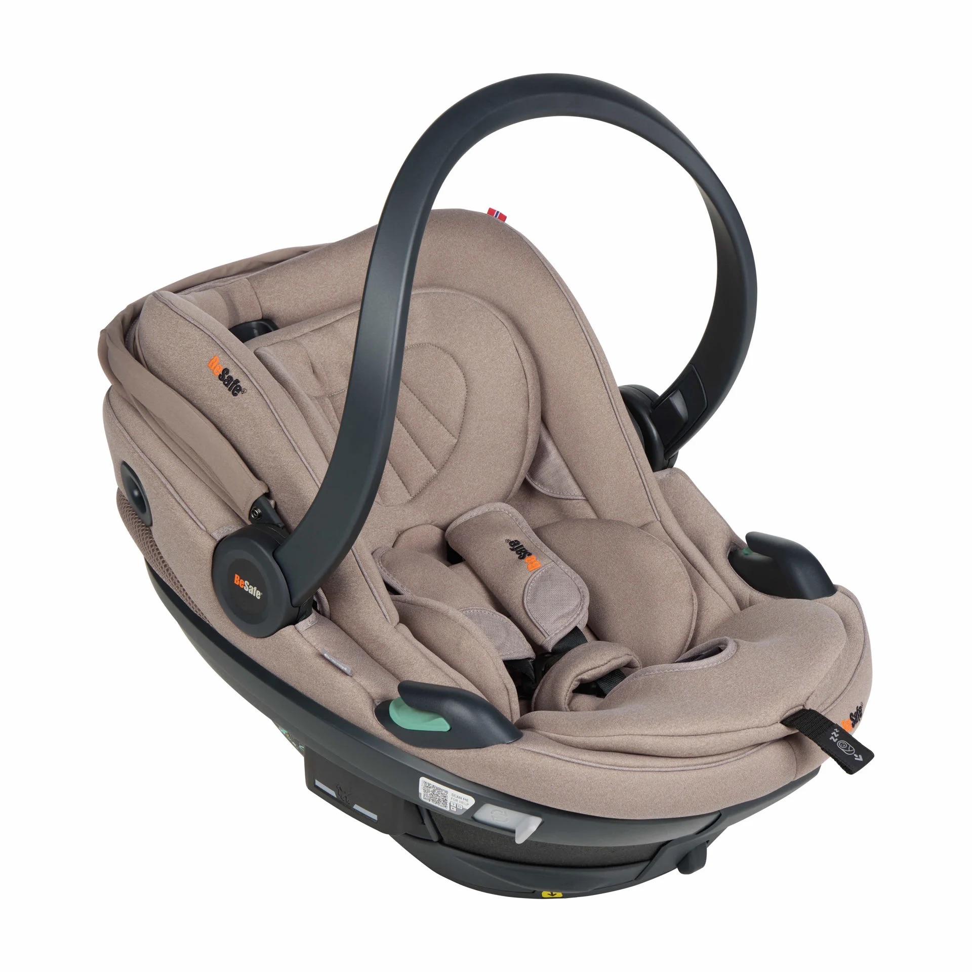BeSafe Beyond Go Babyschale (40 - 87cm / 0 - 13 Kilo) Soft Breeze Dark Sand