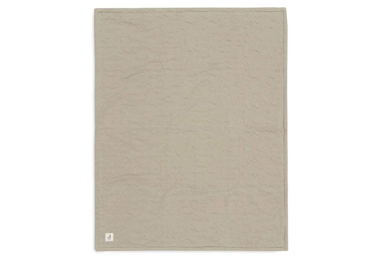 Jollein Kaputzenhandtuch Soft Waves 75x75cm Olive Green