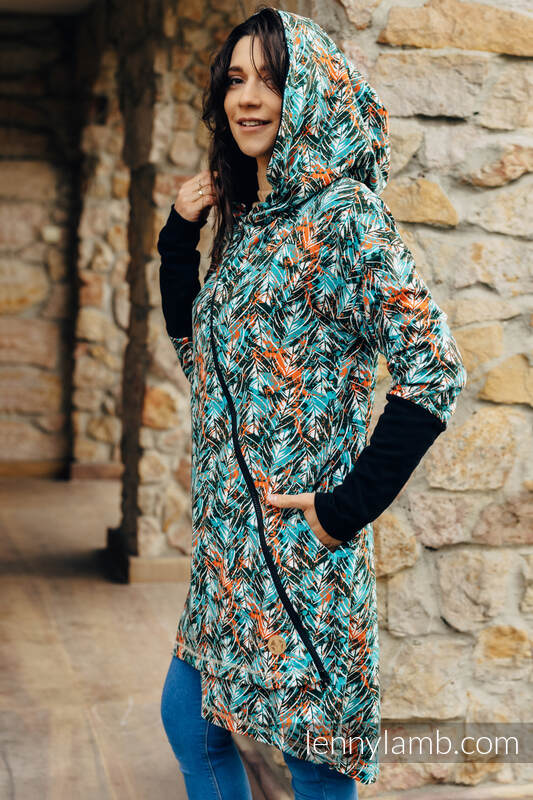 LennyLamb Asymmetrischer Tragepullover Gr. S Tropical Garden LennyLamb Asymmetrischer Tragepullover Gr. S Tropical Garden