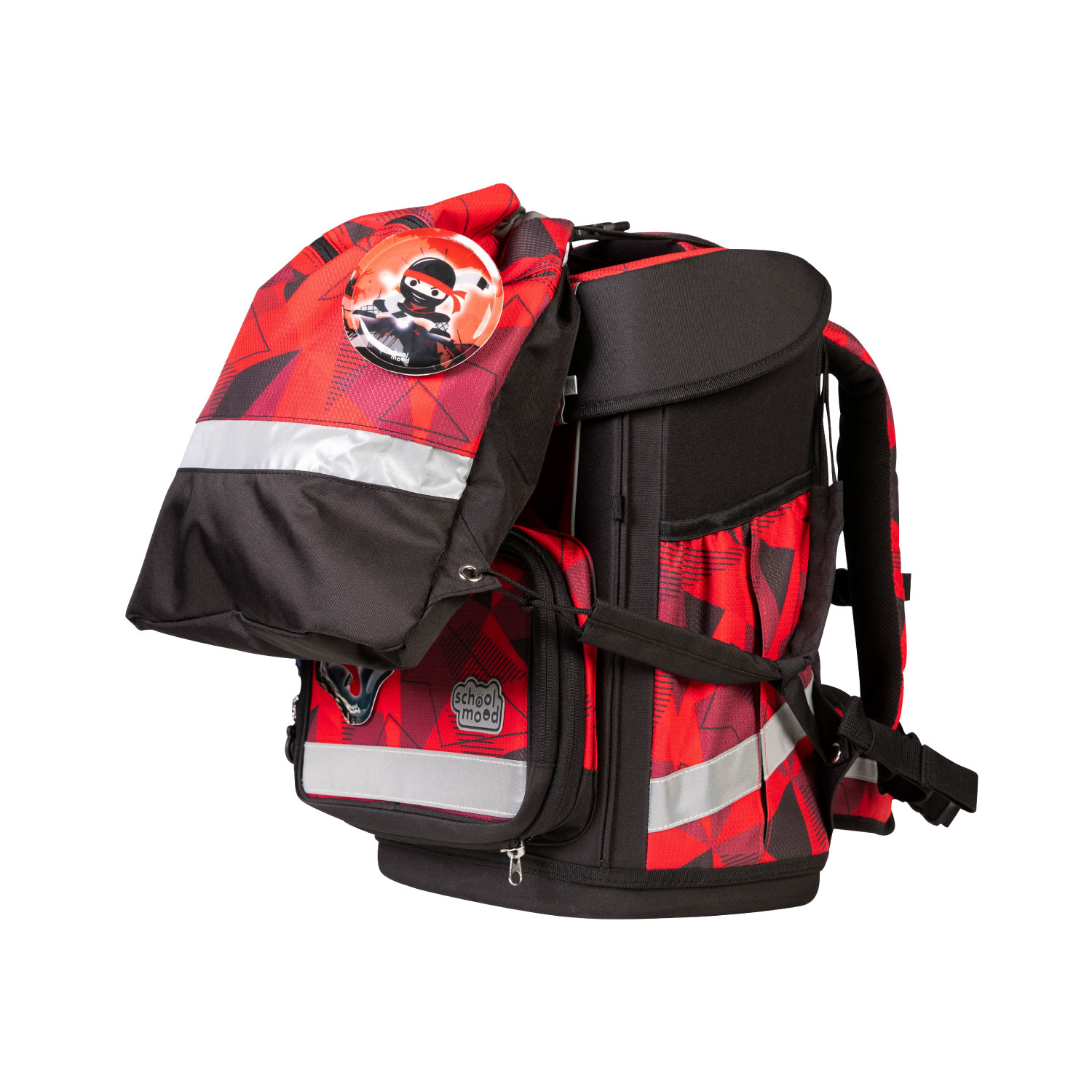 School-Mood Champion Pro Schulranzen-Set 2025/2026 7-tlg. Kai (Ninja)