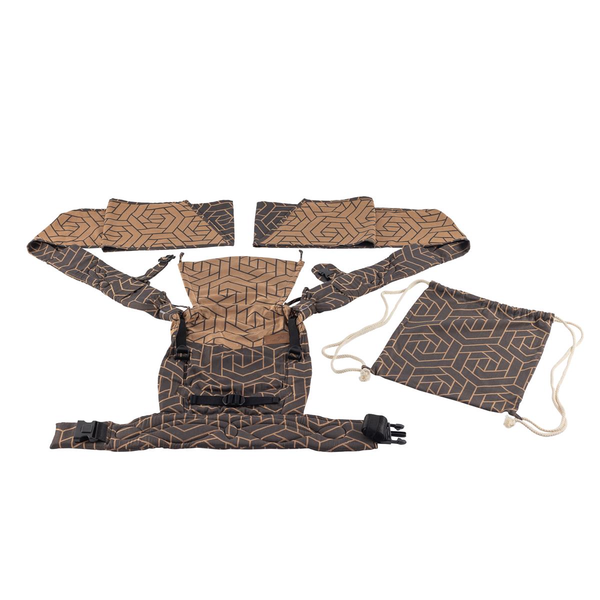 Schmusewolke HalfBuckle Maxi Graphic Copper Modal Schmusewolke HalfBuckle Maxi Graphic Copper Modal