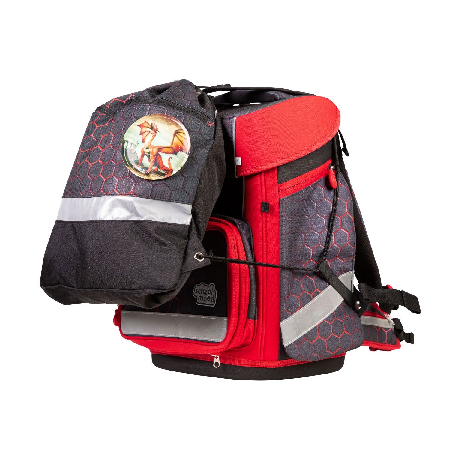 School-Mood Champion Maxx Pro 7-tlg. Schulranzenset Mika (Drache) School-Mood Champion Maxx Pro 7-tlg. Schulranzenset Mika (Drache)