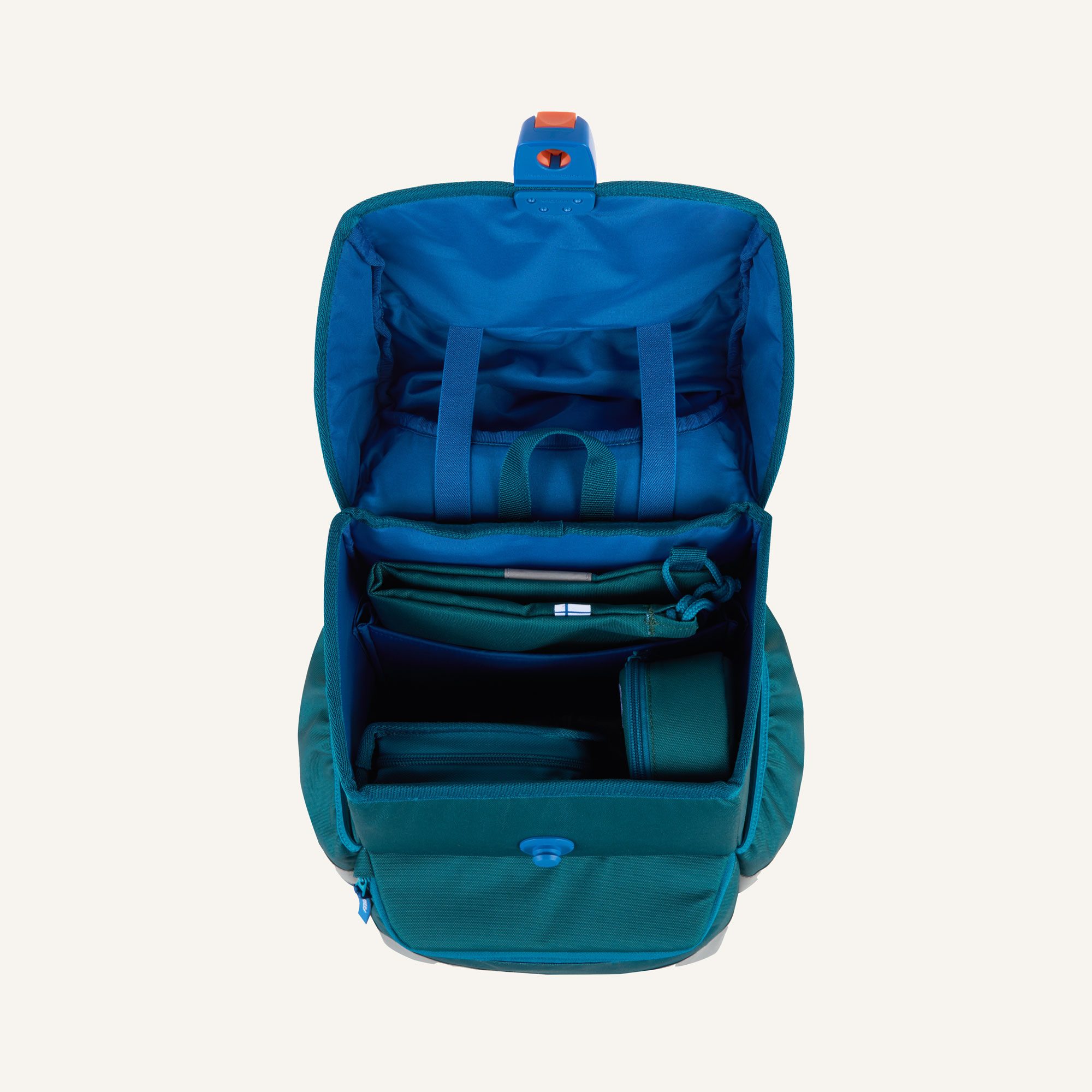 Finkid BUDDY EKO SPORT Schulranzen Set deep jungle/mosaic