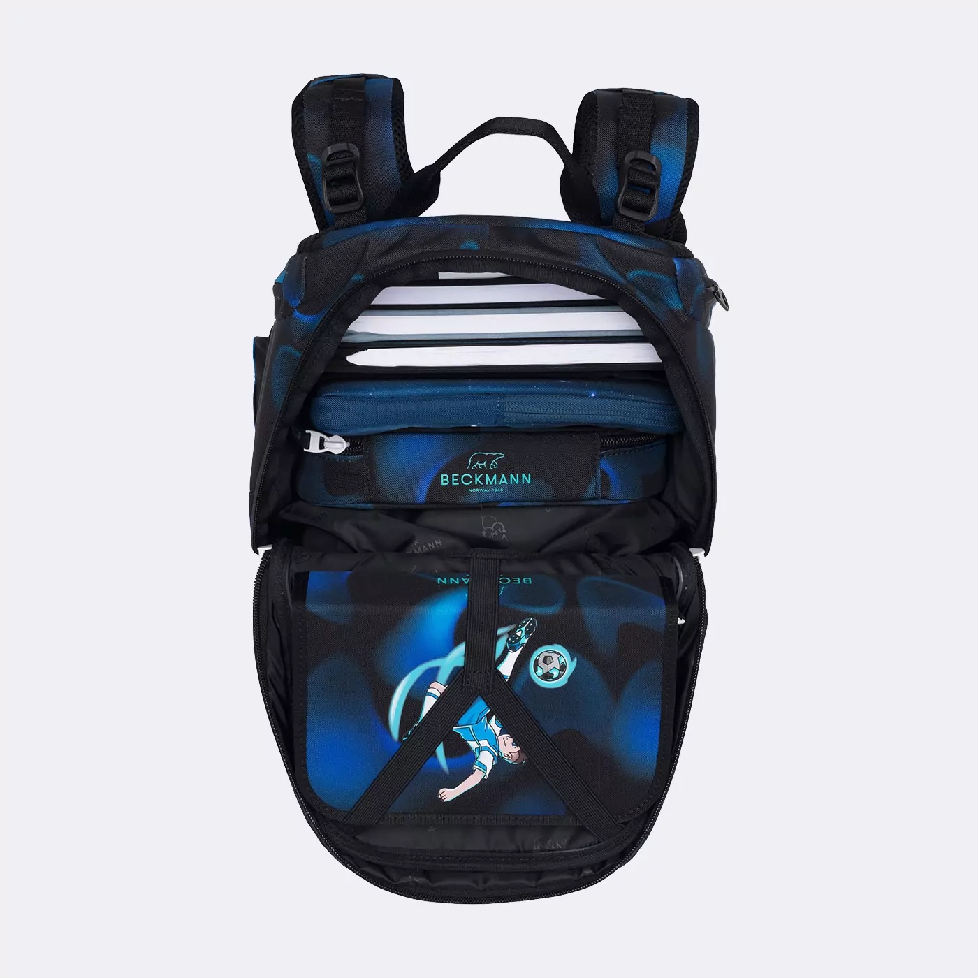 Beckmann Schulrucksack-Set Active Air FLX 6-teilig Magic League