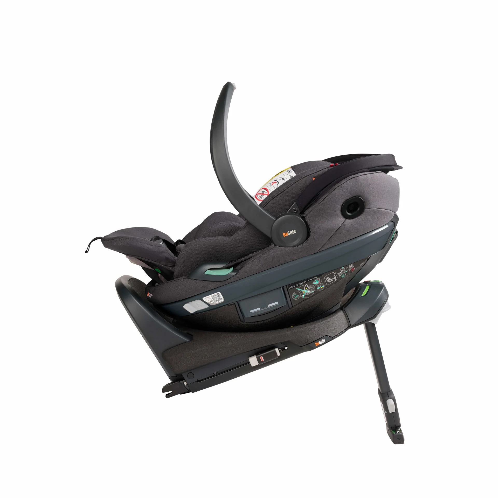 BeSafe Beyond Go Babyschale (40 - 87cm / 0 - 13 Kilo) Dark Grey Mélange